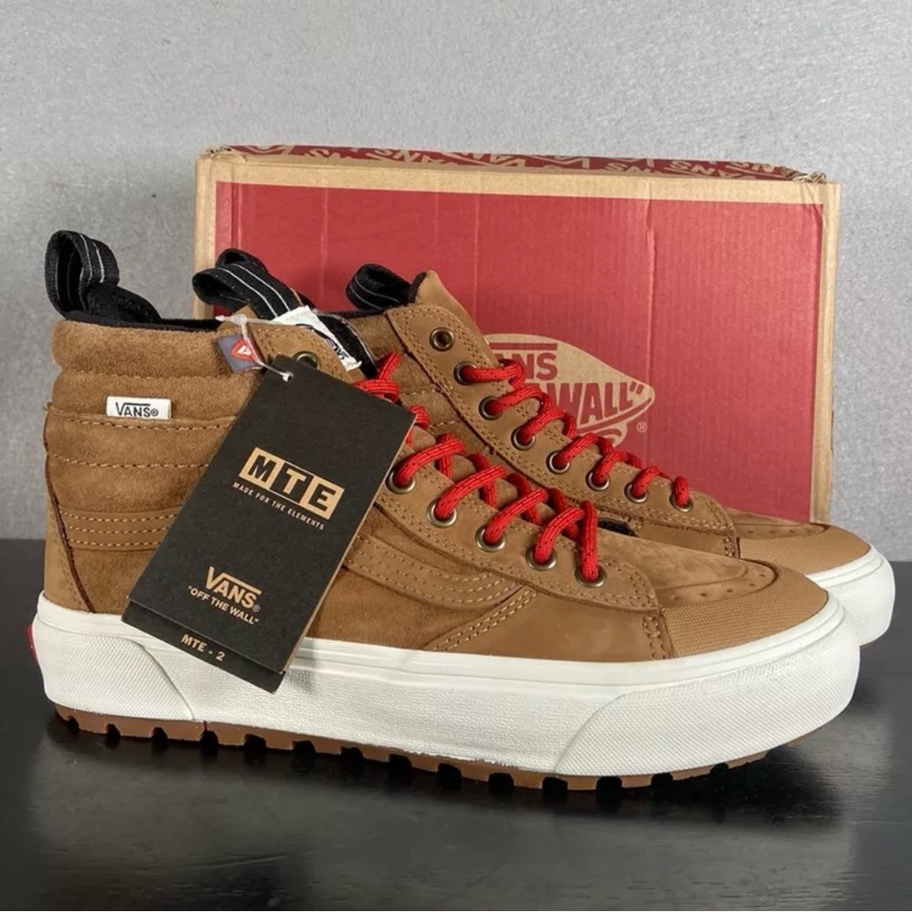 NEW Vans Sk8-Hi MTE-2 Chipmunk/Marshmallow Men’s Size 8